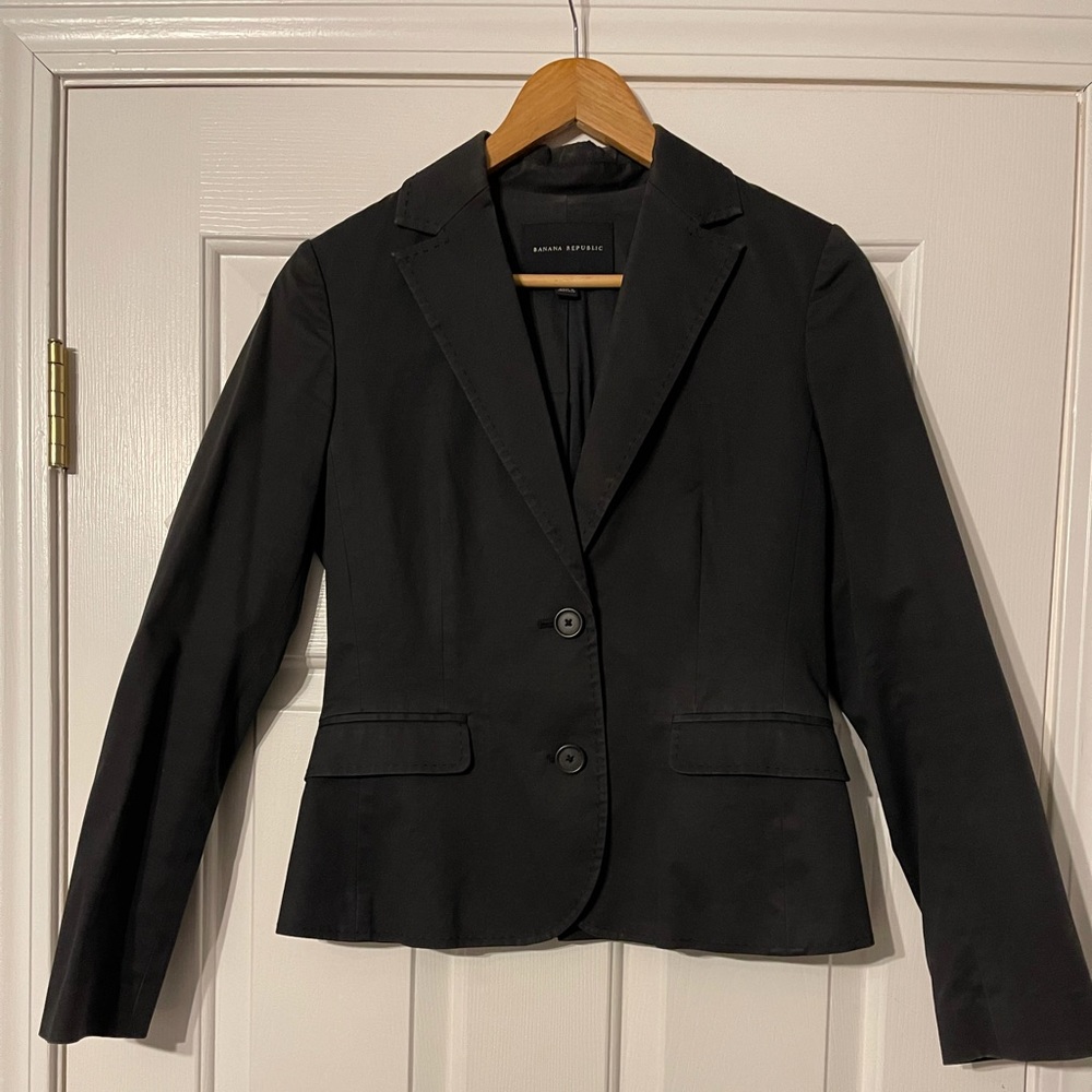 Banana Republic, Size 4, Black Blazer